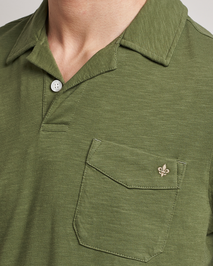 Uomini | Polo | Morris | Clopton Cotton Blend Polo Sage Green