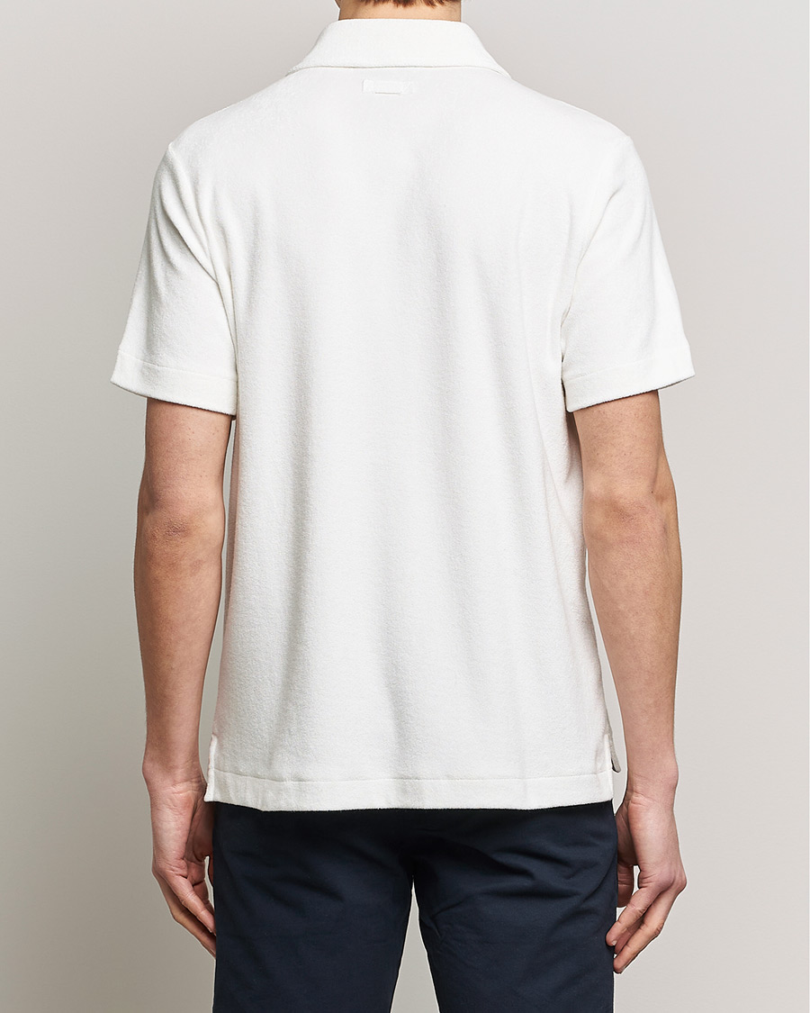 Uomini | Camicie | Morris | Hunter Terry Short Sleeve Shirt Off White