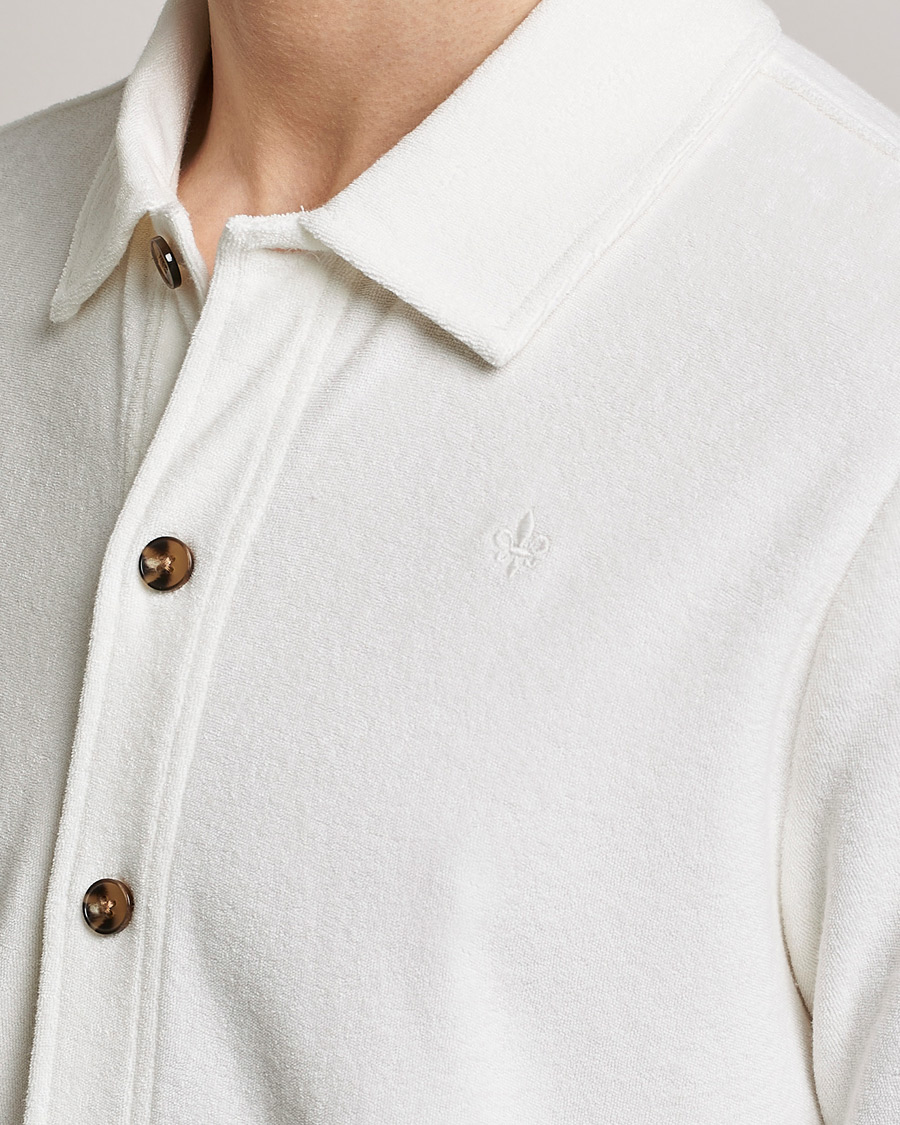 Uomini | Camicie | Morris | Hunter Terry Short Sleeve Shirt Off White