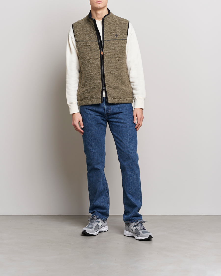 Uomini | Gilet | Morris | Whitfield Pile Vest Green