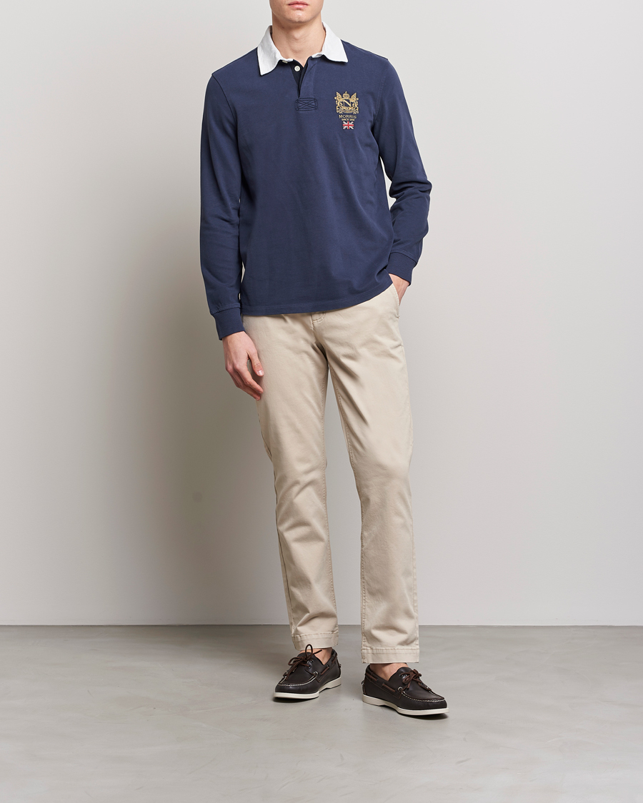 Uomini | Pantaloni | Morris | Jeffrey Brushed Chinos Khaki