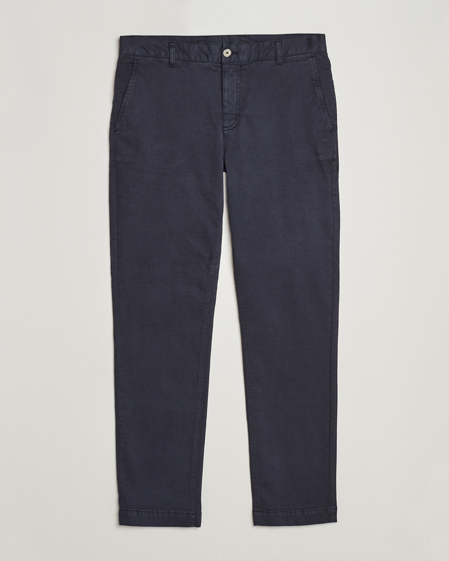 Uomini | Pantaloni | Morris | Jeffrey Brushed Chinos Blue