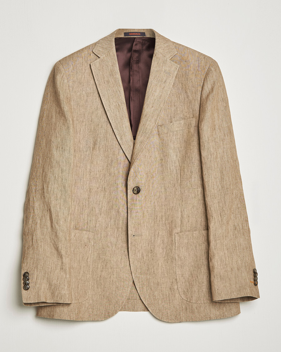 Uomini | Blazers | Morris | Archie Linen Suit Blazer Khaki