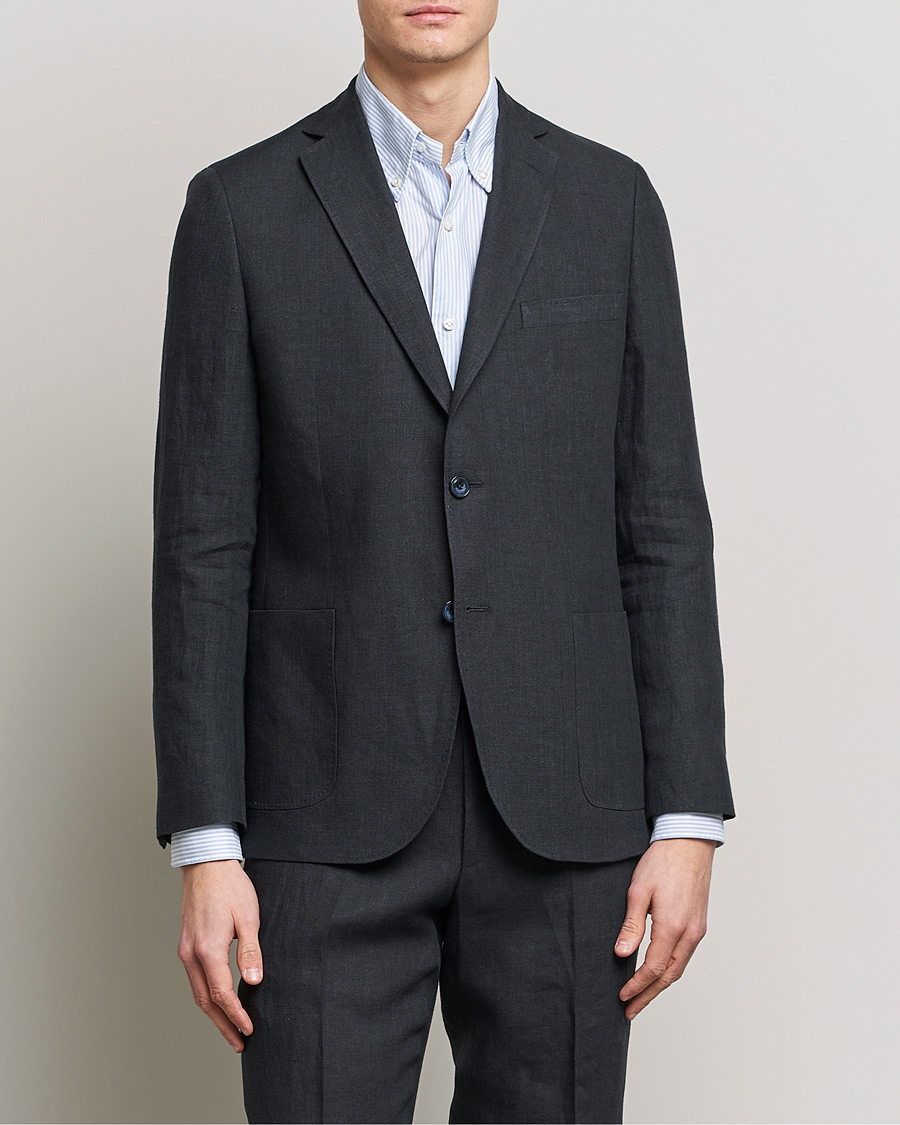 Uomini | Blazers | Morris | Archie Linen Suit Blazer Navy
