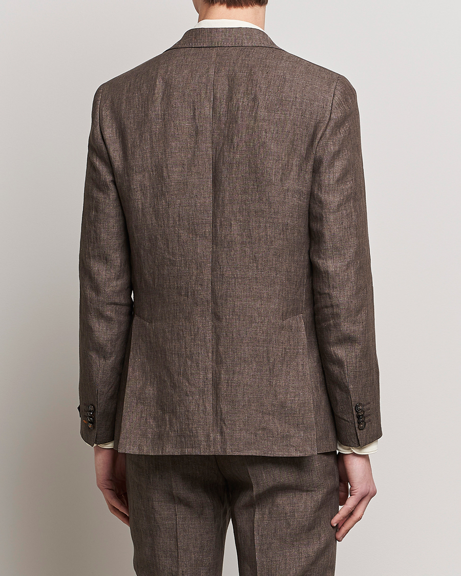 Uomini | Blazers | Morris | Archie Linen Suit Blazer Brown
