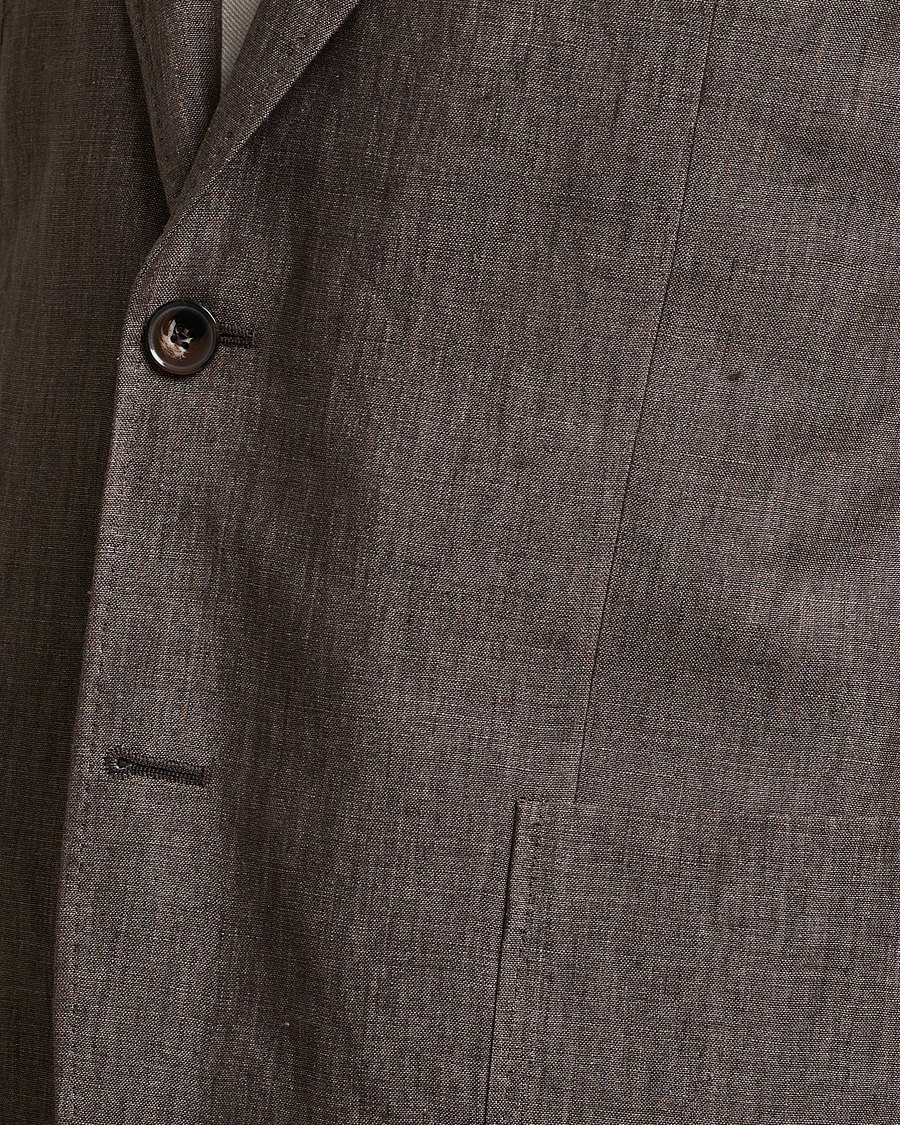Uomini | Blazers | Morris | Archie Linen Suit Blazer Brown