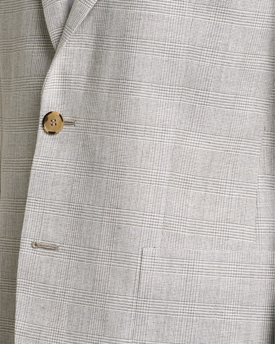 Uomini | Blazers | Morris | Archie Glencheck Cotton Blazer Khaki