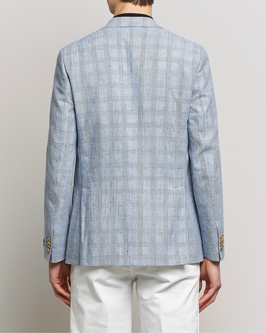 Uomini | Blazers | Morris | Archie Glencheck Cotton Blazer Blue