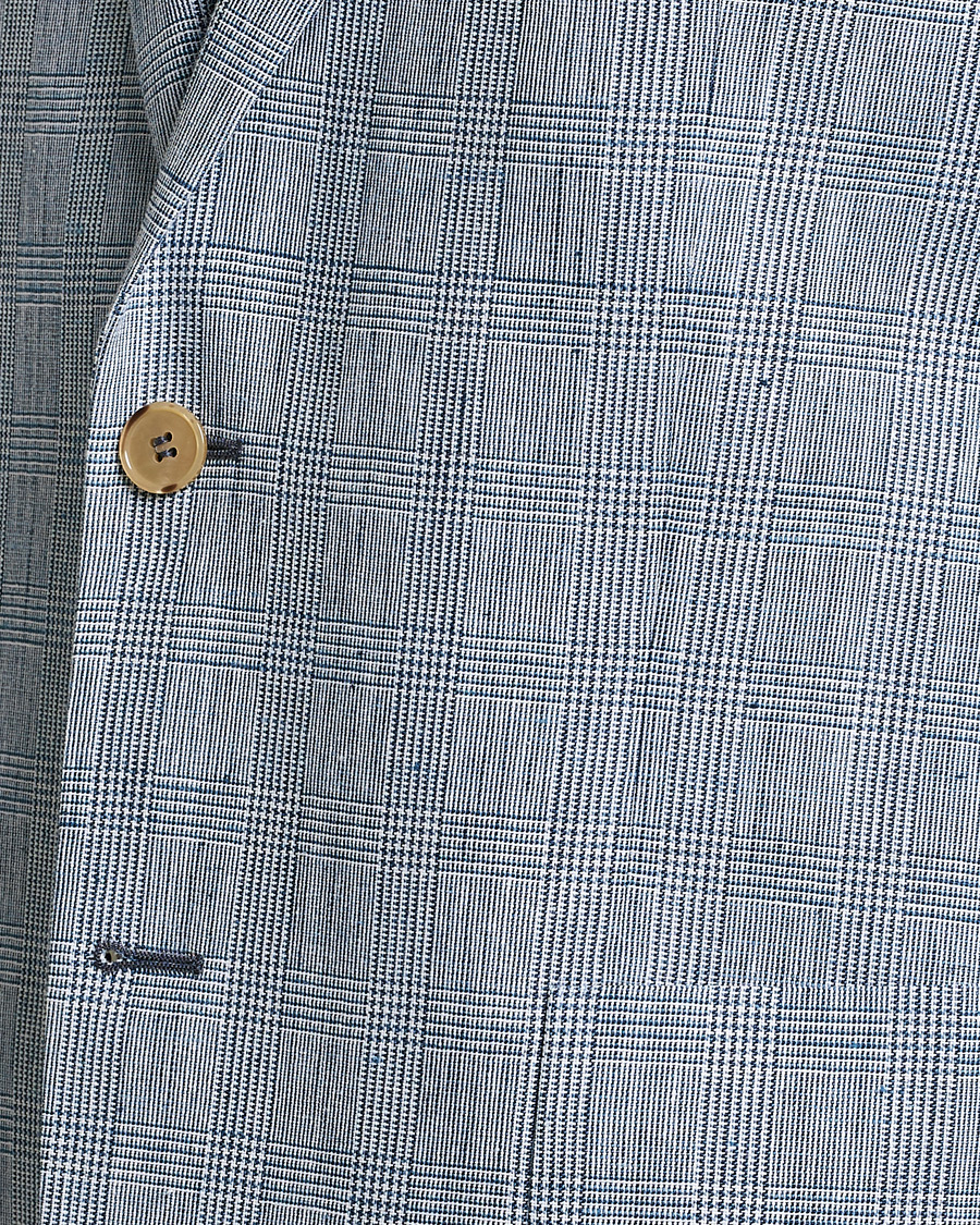 Uomini | Blazers | Morris | Archie Glencheck Cotton Blazer Blue