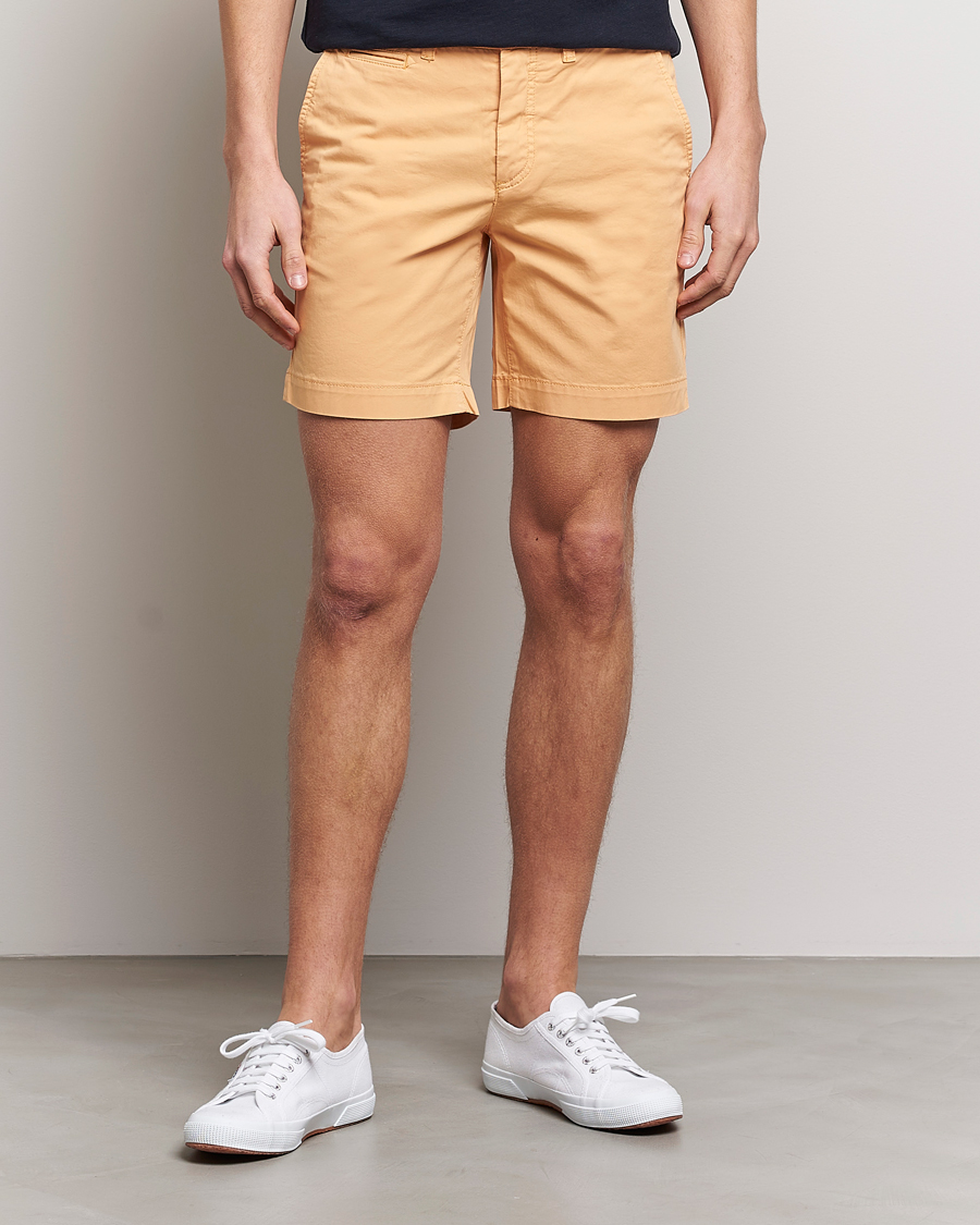 Uomini | Pantaloncini | Morris | Light Twill Chino Shorts Orange