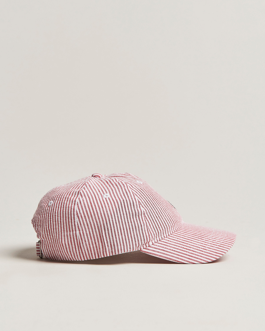 Uomini | Morris Chapman StripedCotton Cap Red/White | Morris | Chapman StripedCotton Cap Red/White