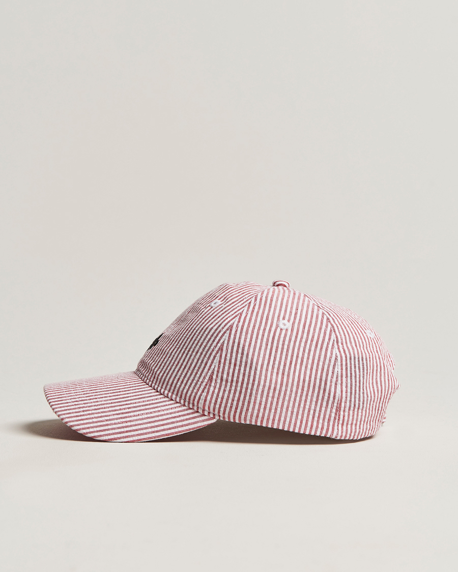 Uomini | Morris Chapman StripedCotton Cap Red/White | Morris | Chapman StripedCotton Cap Red/White