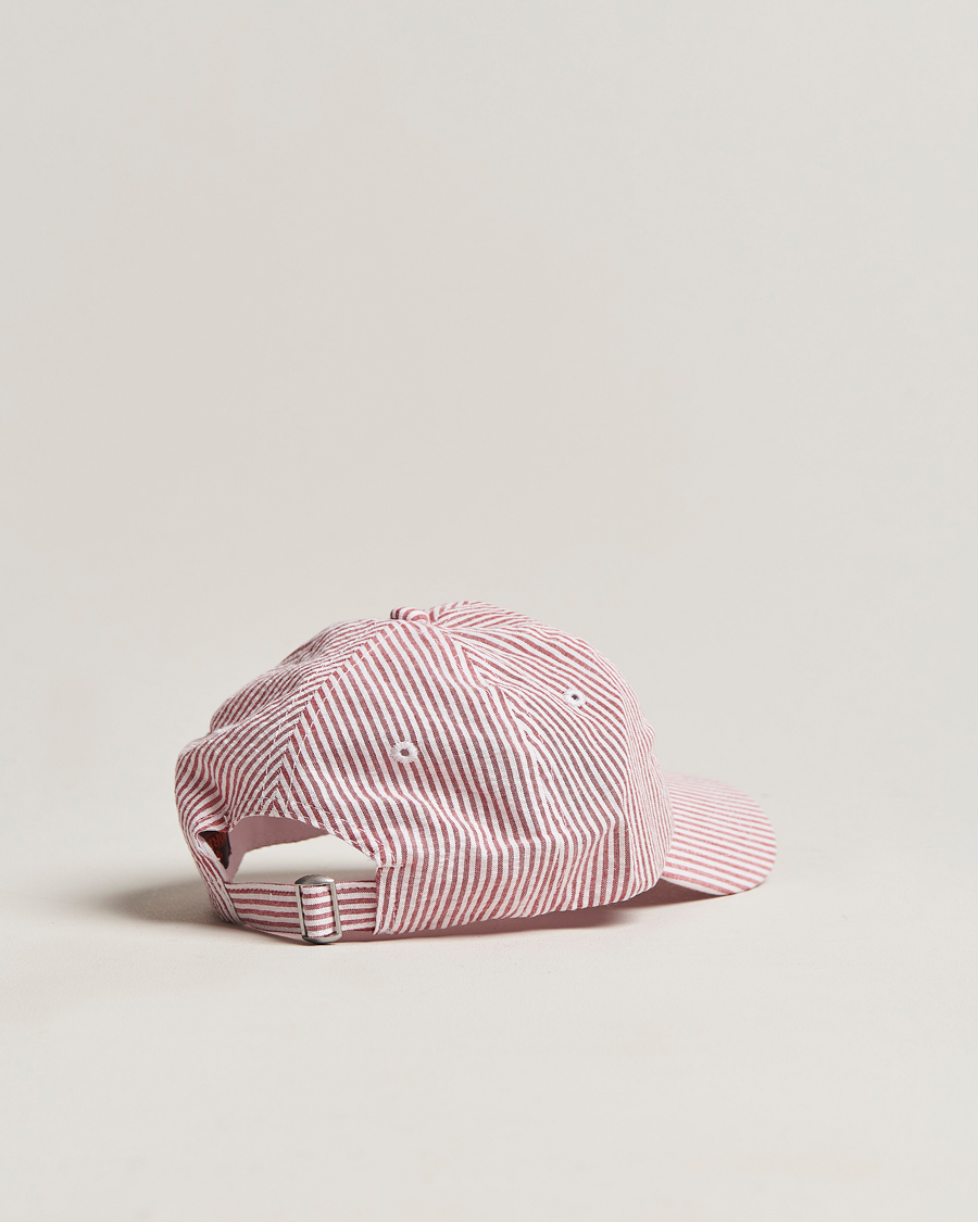 Uomini | Morris Chapman StripedCotton Cap Red/White | Morris | Chapman StripedCotton Cap Red/White