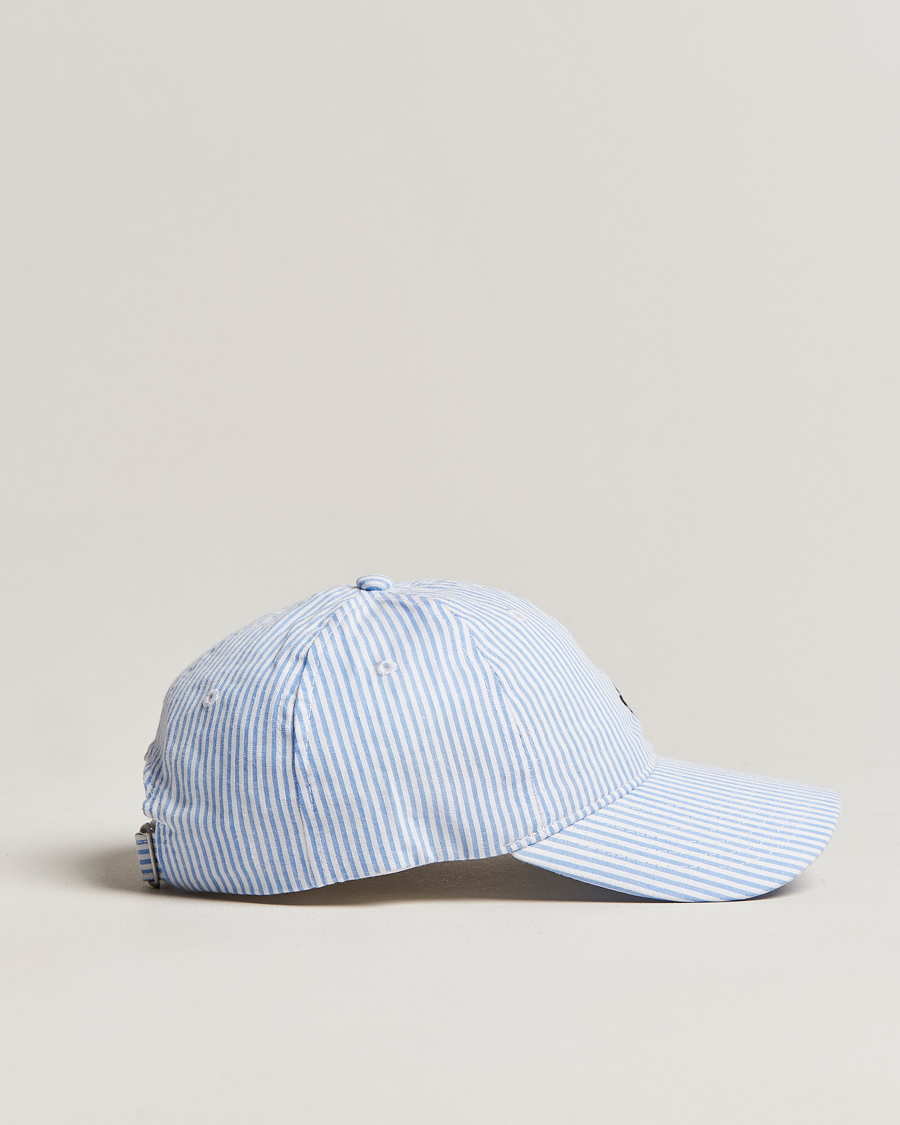 Uomini | Morris Chapman StripedCotton Cap Blue/White | Morris | Chapman StripedCotton Cap Blue/White