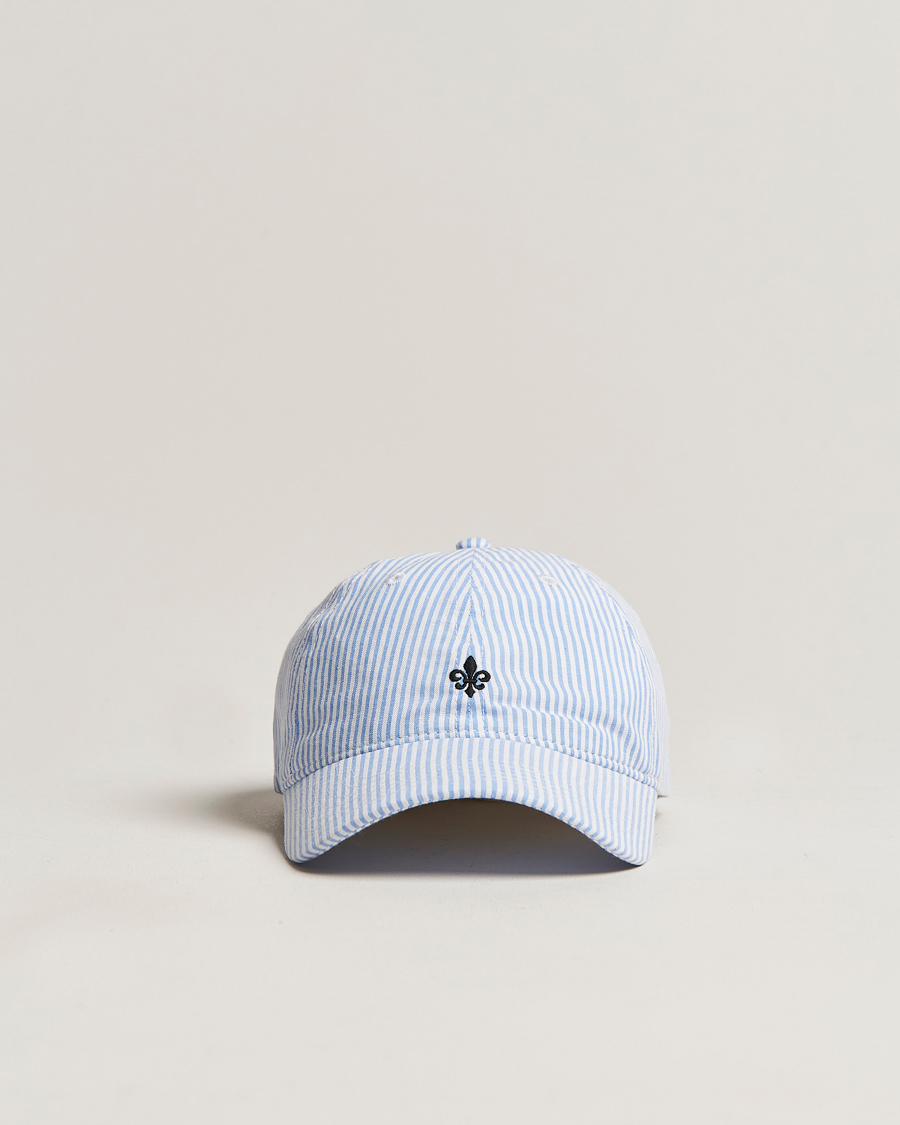 Uomini | Morris Chapman StripedCotton Cap Blue/White | Morris | Chapman StripedCotton Cap Blue/White