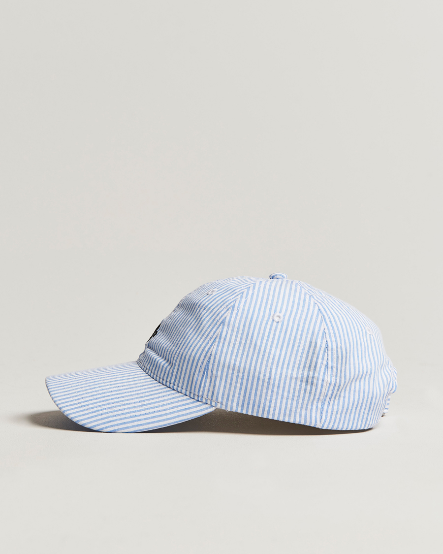 Uomini | Morris Chapman StripedCotton Cap Blue/White | Morris | Chapman StripedCotton Cap Blue/White