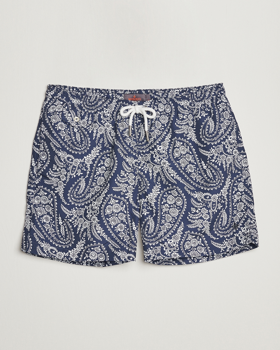 Uomini | Costumi da bagno | Morris | Paisley Bathing Trunks Navy
