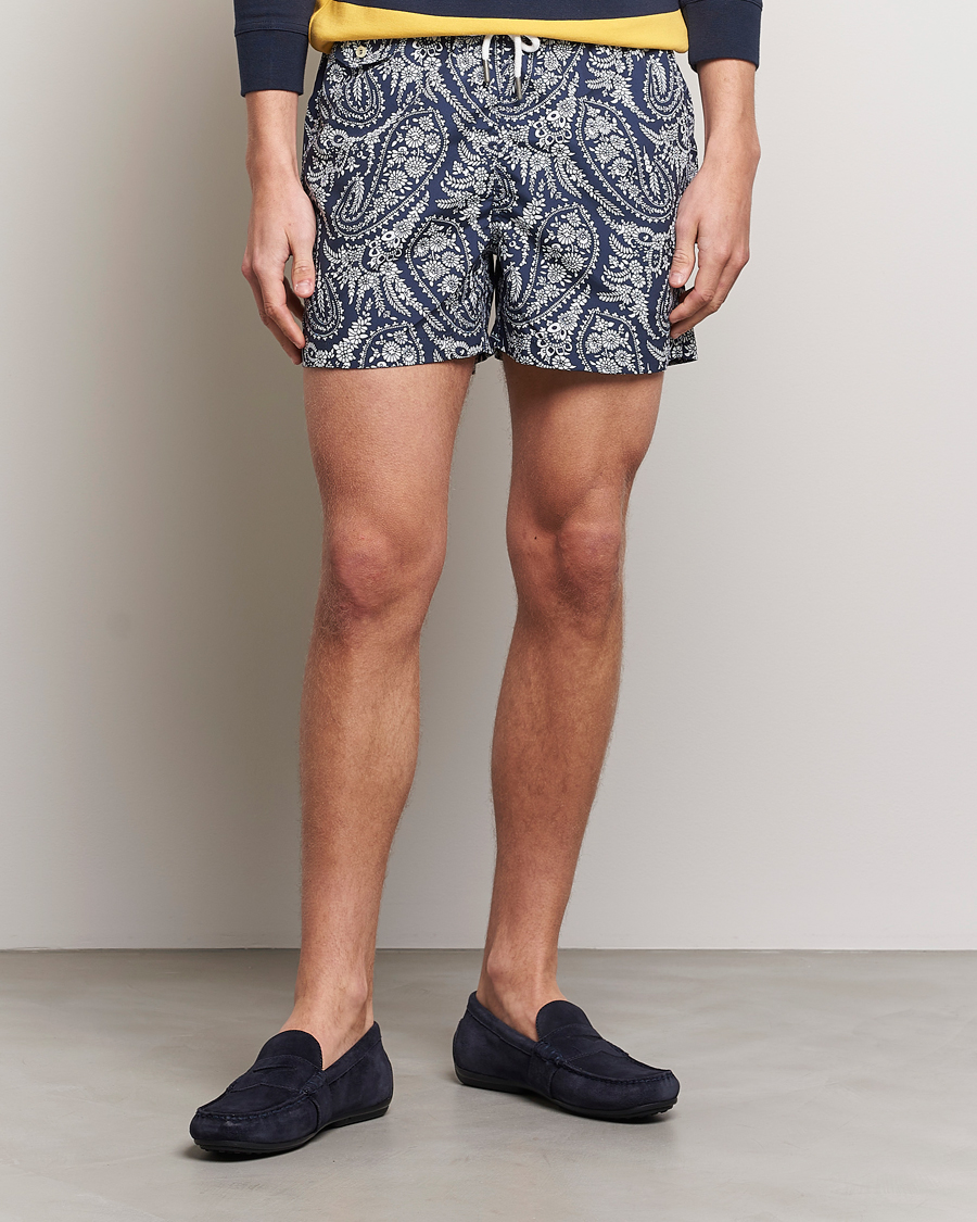 Uomini | Costumi da bagno | Morris | Paisley Bathing Trunks Navy