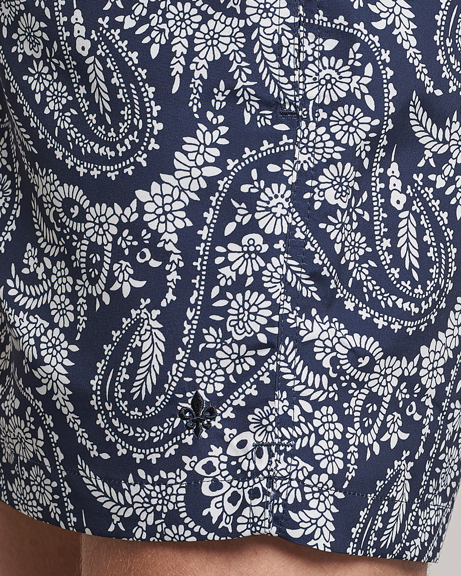 Uomini | Costumi da bagno | Morris | Paisley Bathing Trunks Navy