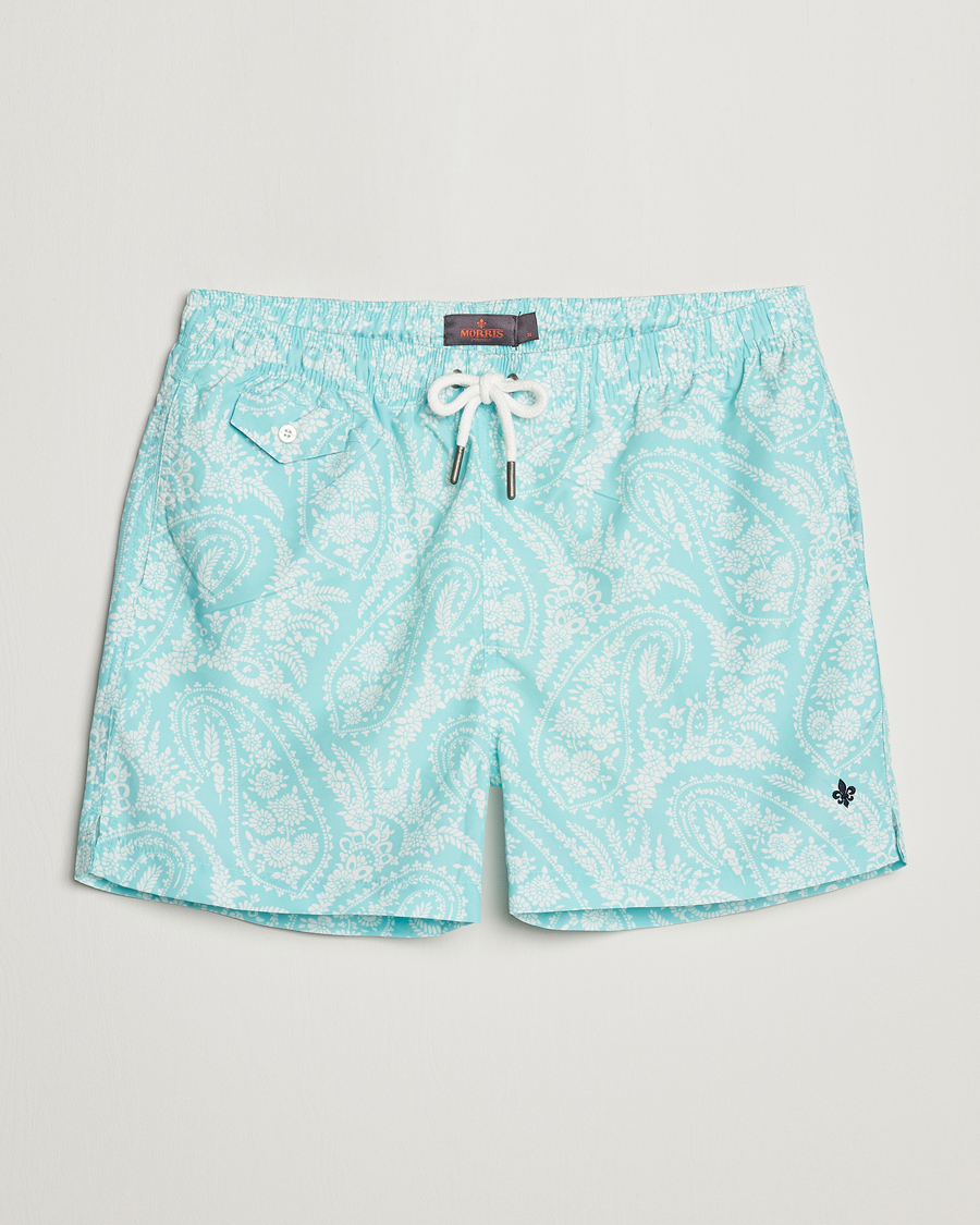 Uomini | Costumi da bagno | Morris | Paisley Bathing Trunks Turquoise