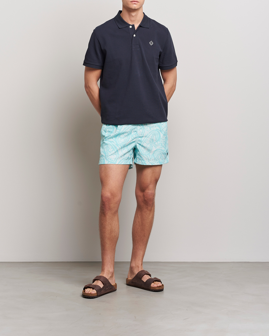 Uomini | Costumi da bagno | Morris | Paisley Bathing Trunks Turquoise