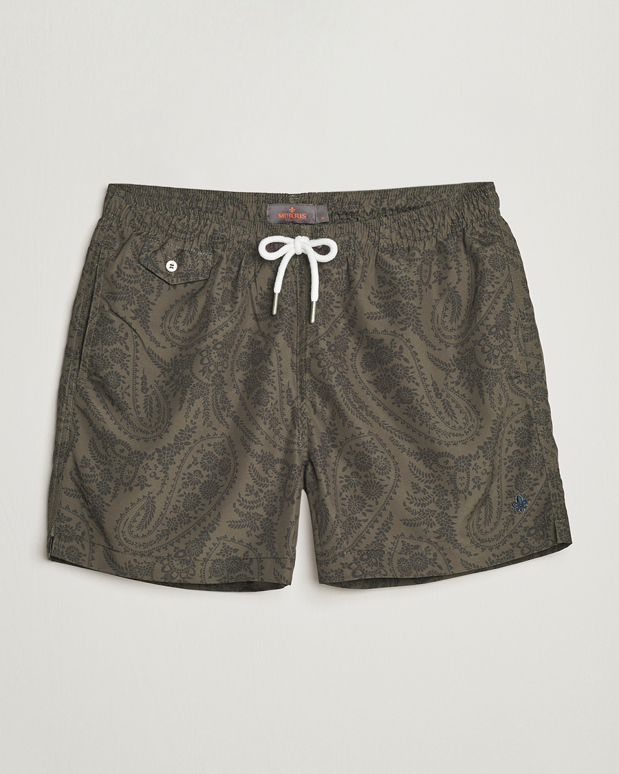 Uomini | Costumi da bagno | Morris | Paisley Bathing Trunks Olive