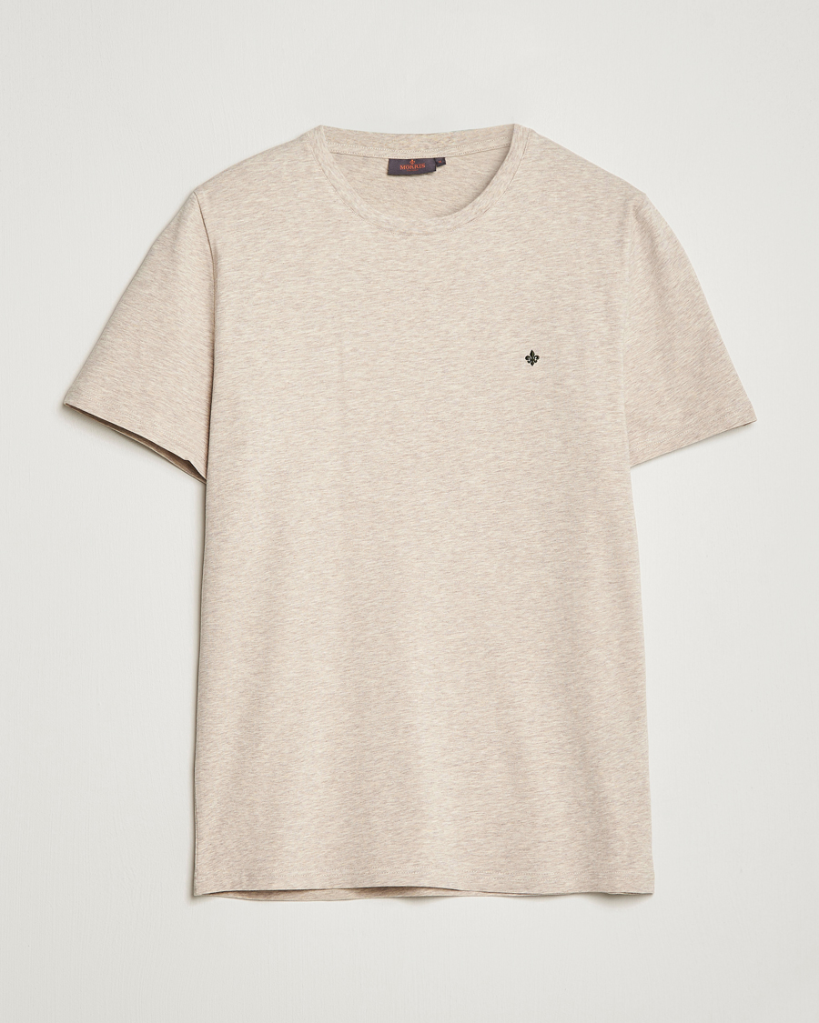Uomini | T-shirt | Morris | James Cotton T-Shirt Beige