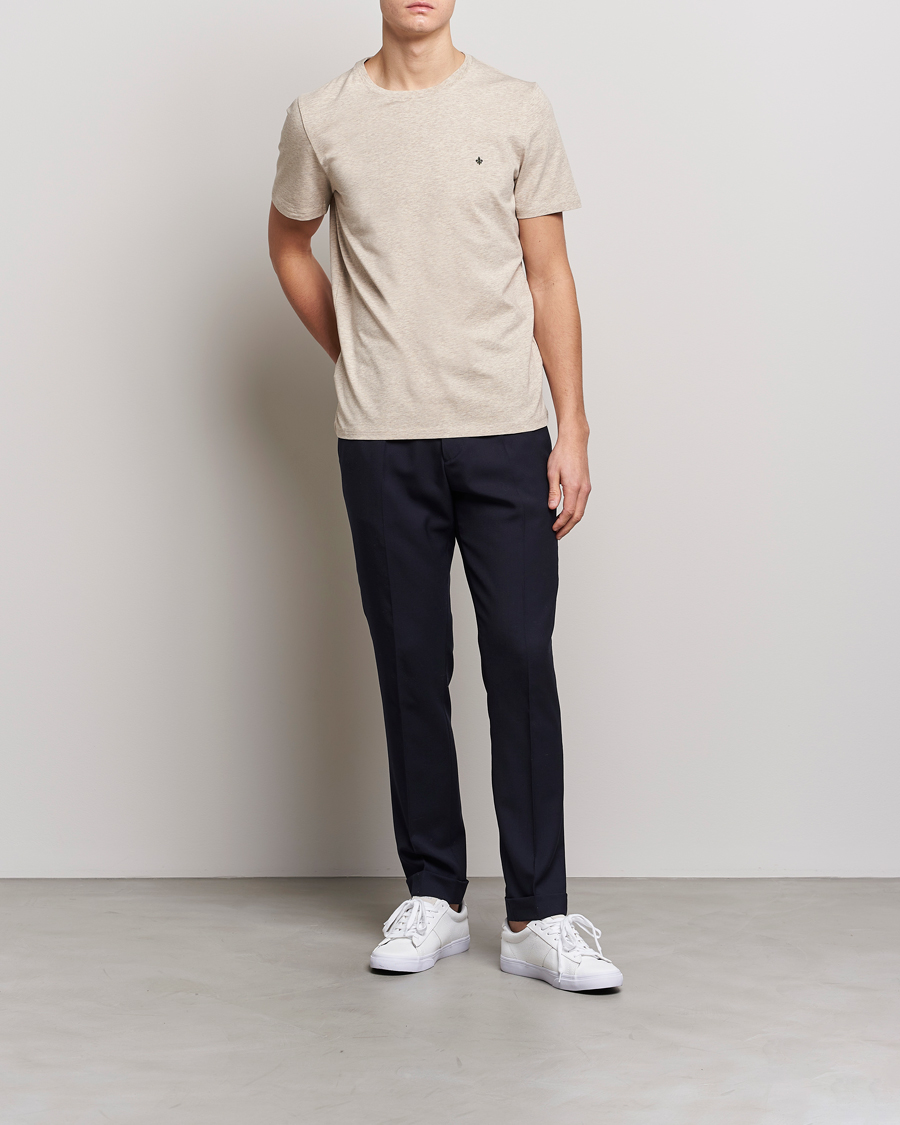 Uomini | T-shirt | Morris | James Cotton T-Shirt Beige