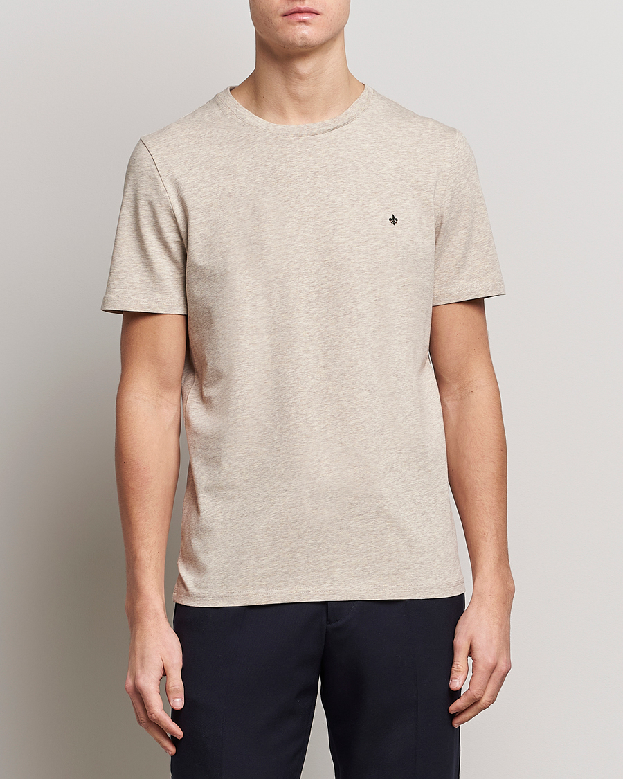 Uomini | T-shirt | Morris | James Cotton T-Shirt Beige
