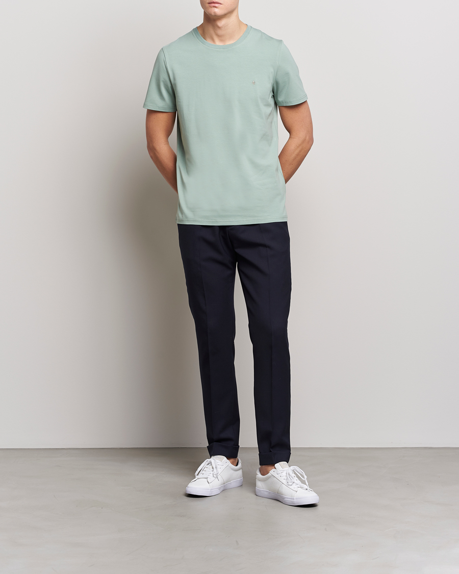 Uomini | T-shirt | Morris | James Cotton T-Shirt Green