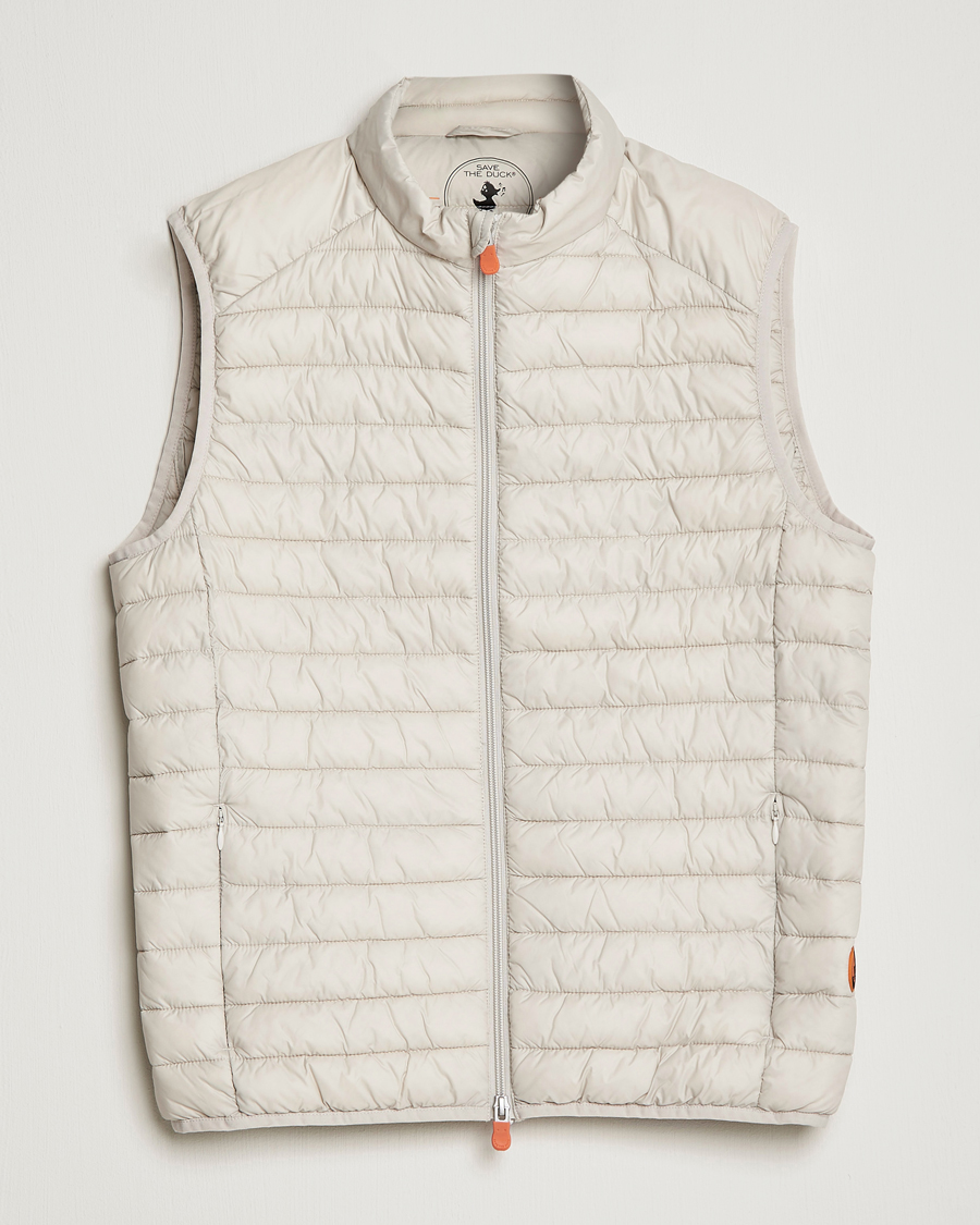 Uomini | Gilet | Save The Duck | Adamus Lightweight Padded Vest Rainy Beige