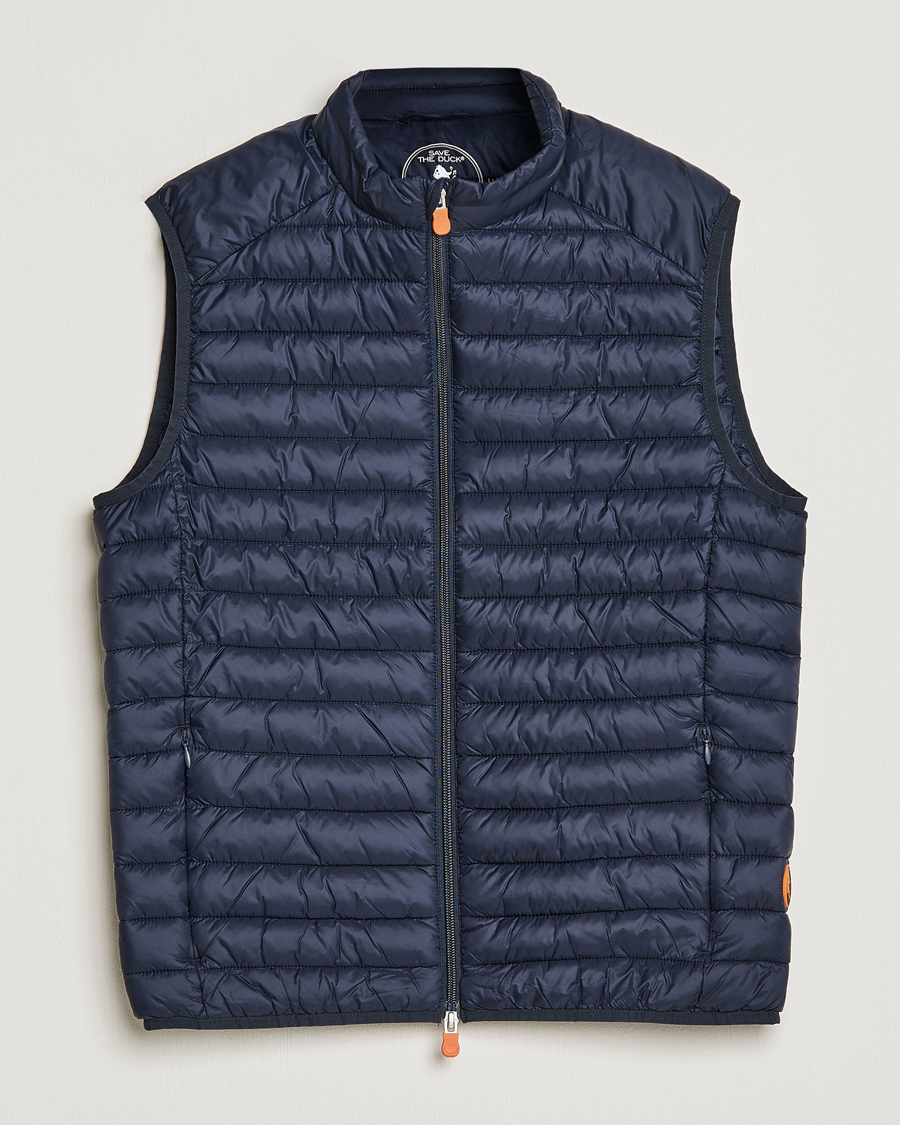 Uomini | Gilet | Save The Duck | Adamus Lightweight Padded Vest Blue Black