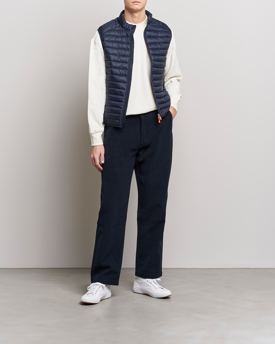 Uomini | Gilet | Save The Duck | Adamus Lightweight Padded Vest Blue Black