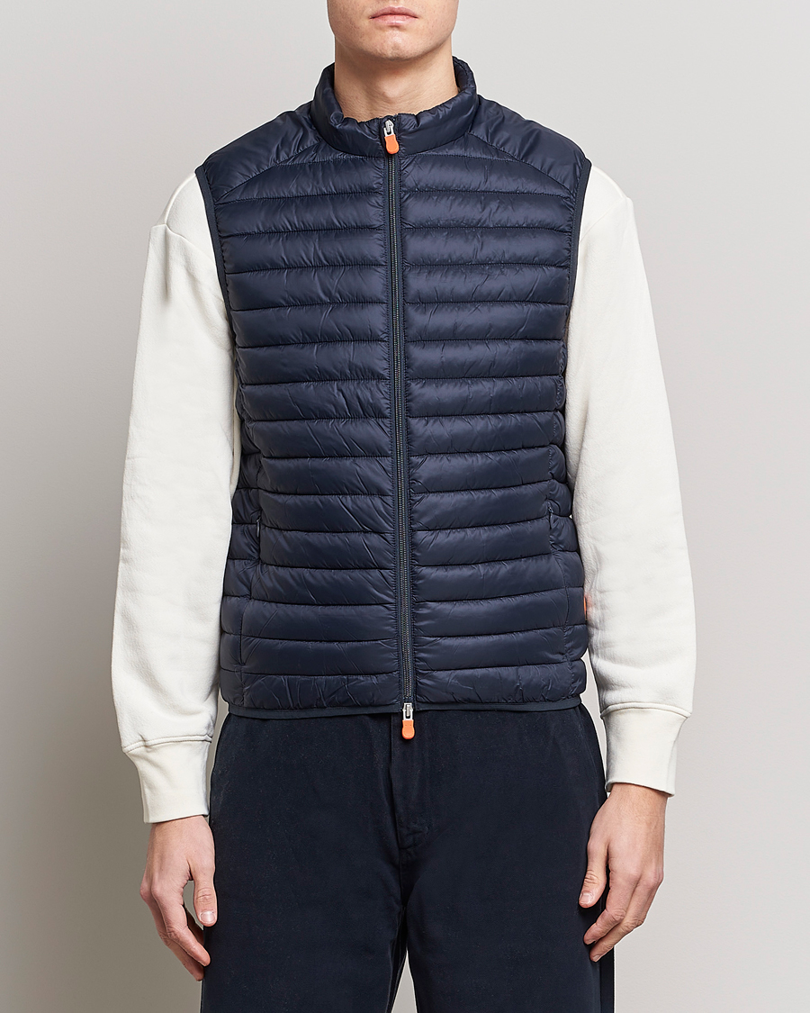 Uomini | Gilet | Save The Duck | Adamus Lightweight Padded Vest Blue Black