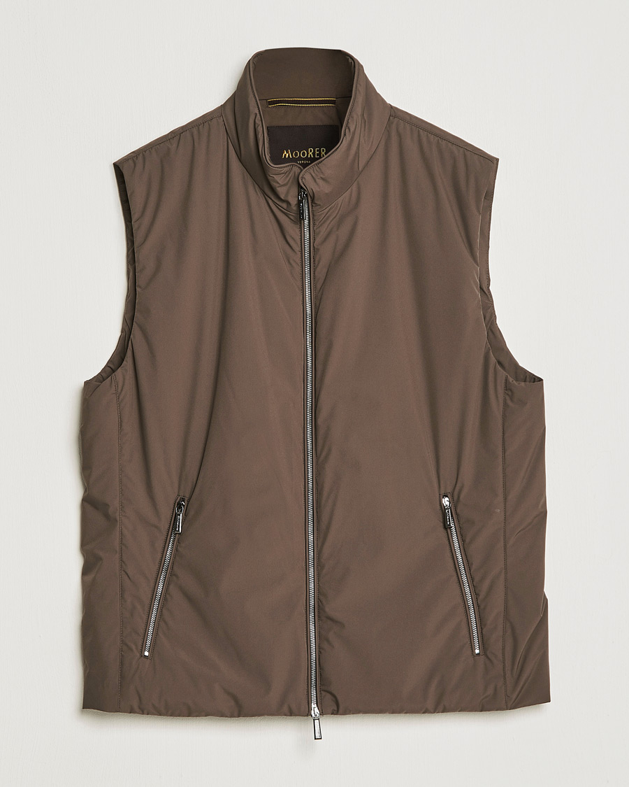 Uomini | Gilet | MooRER | Senio Padded Vest Brown