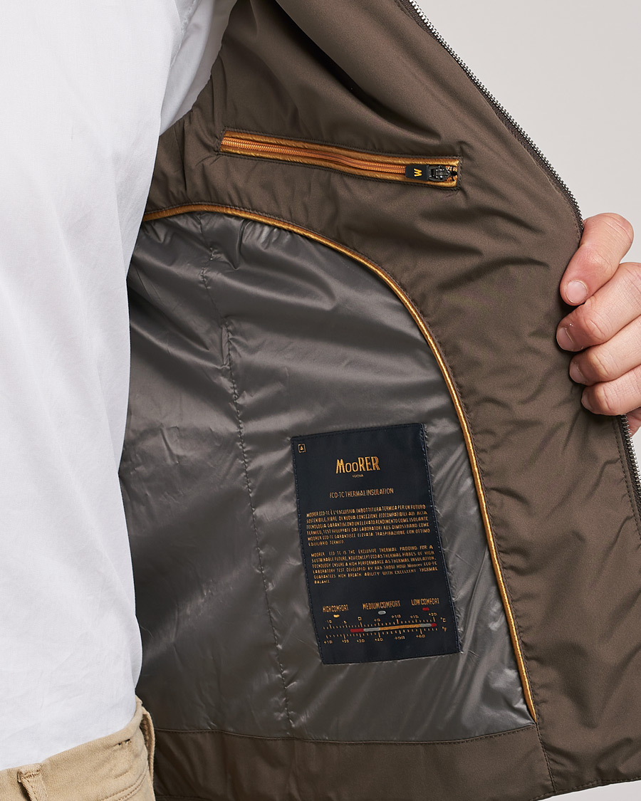 Uomini | Gilet | MooRER | Senio Padded Vest Brown
