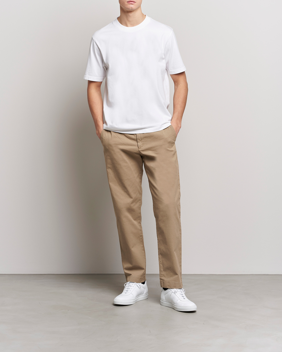 Uomini | T-shirt | NN07 | Adam Pima Crew Neck T-Shirt White
