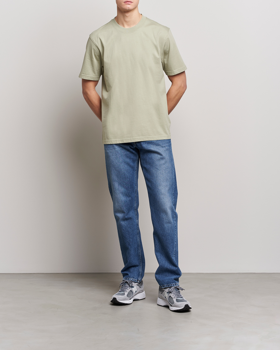 Uomini | T-shirt | NN07 | Adam Pima Crew Neck T-Shirt Pale Green