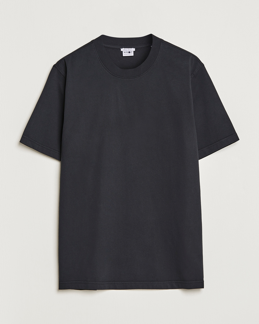 Uomini | T-shirt | NN07 | Adam Pima Crew Neck T-Shirt Black