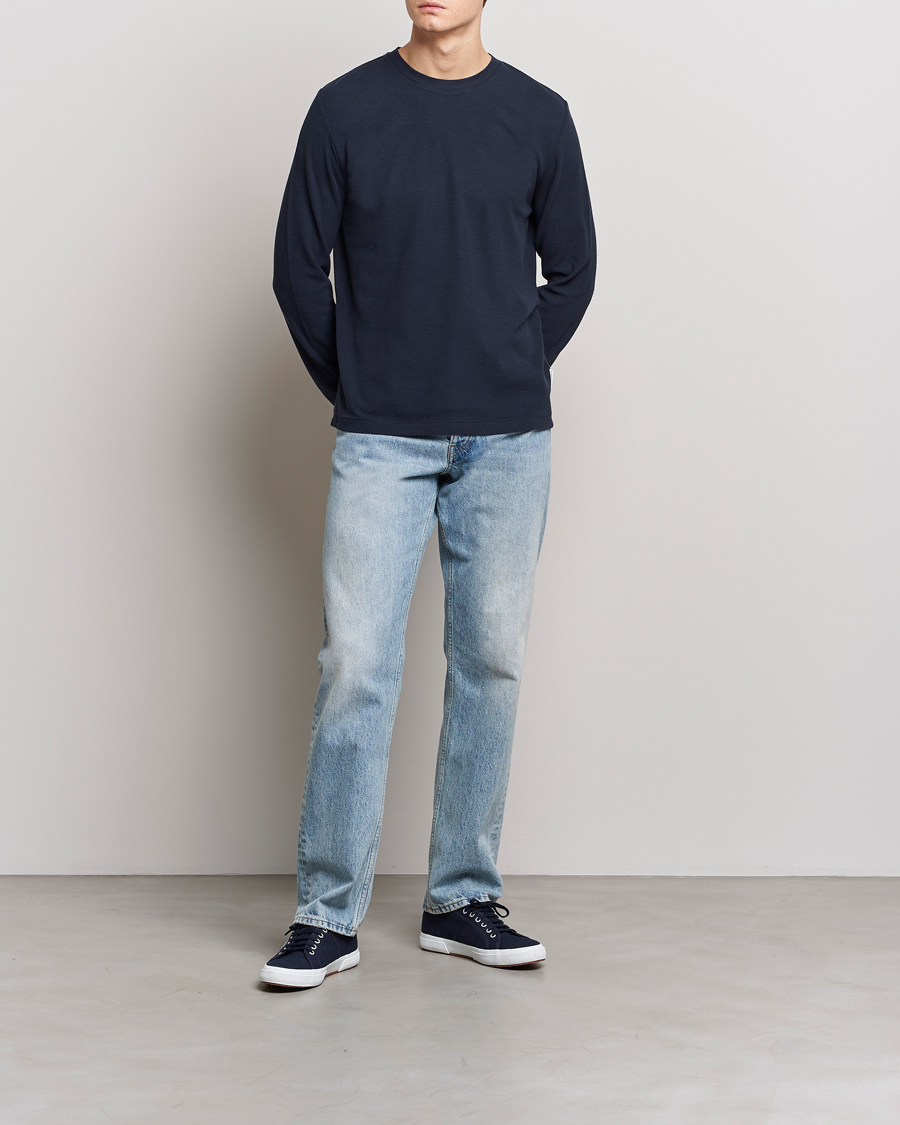 Uomini | Maglieria | NN07 | Clive Knitted Sweater Navy Blue
