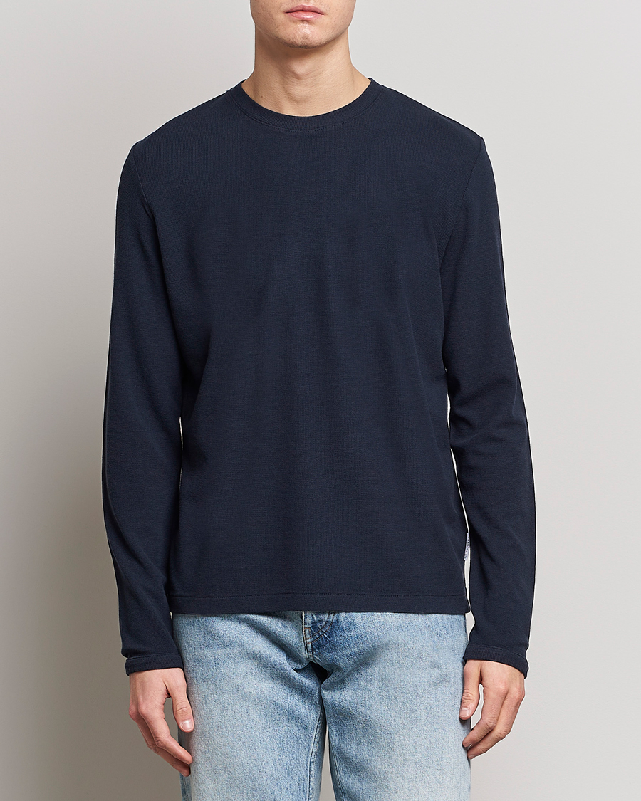 Uomini | Maglieria | NN07 | Clive Knitted Sweater Navy Blue