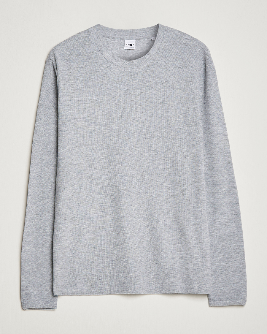 Uomini | Maglieria | NN07 | Clive Knitted Sweater Light Grey Melange