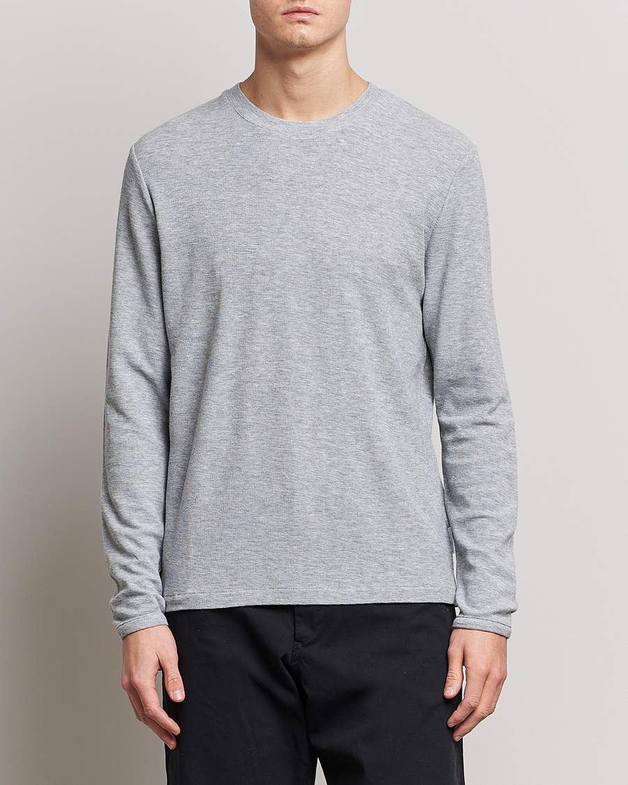 Uomini | Maglieria | NN07 | Clive Knitted Sweater Light Grey Melange