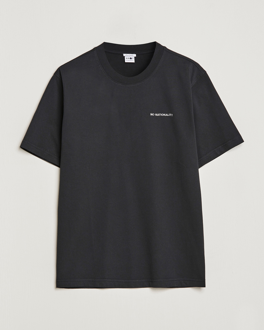Uomini | T-shirt | NN07 | Adam Logo Crew Neck T-Shirt Black