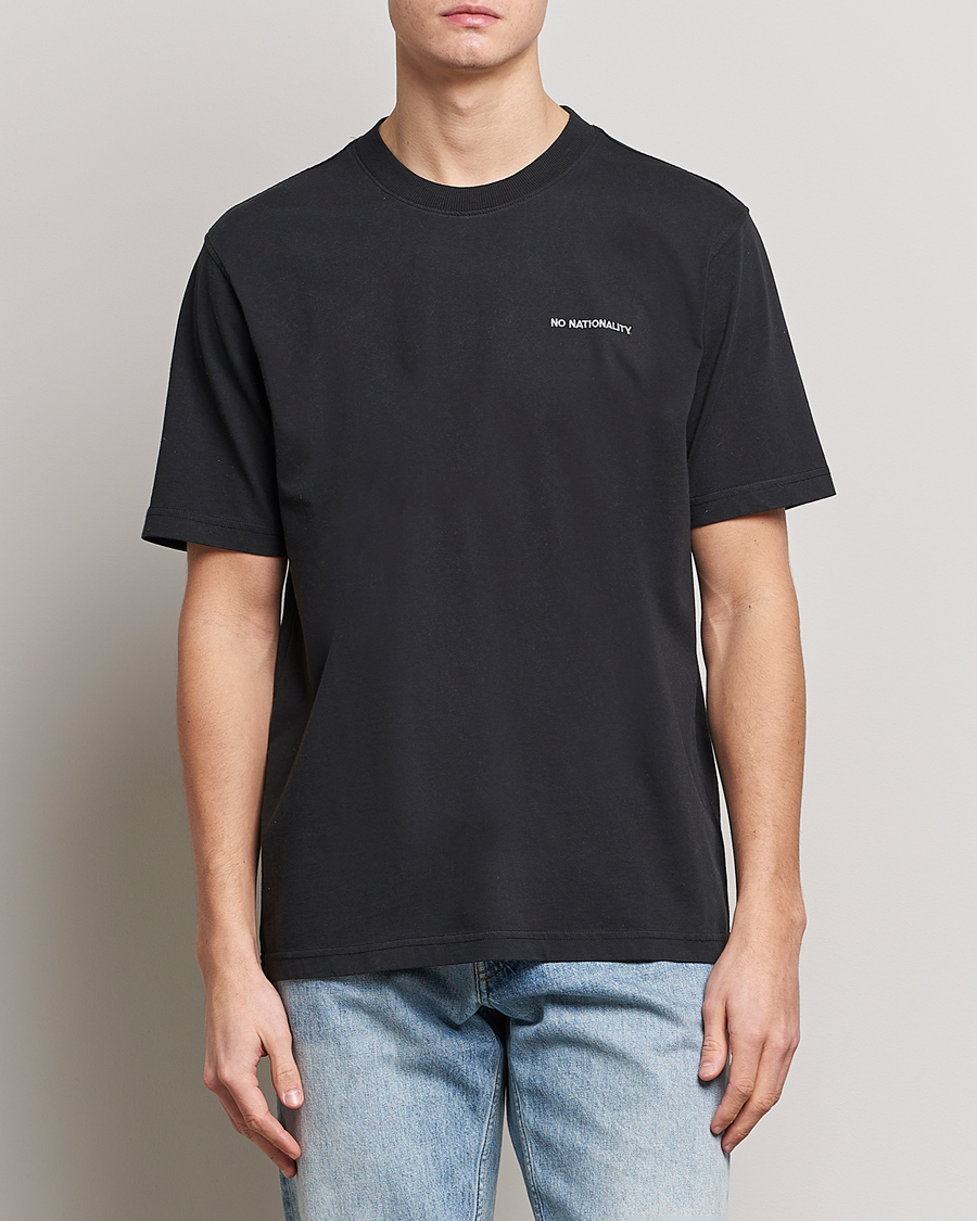 Uomini | T-shirt | NN07 | Adam Logo Crew Neck T-Shirt Black
