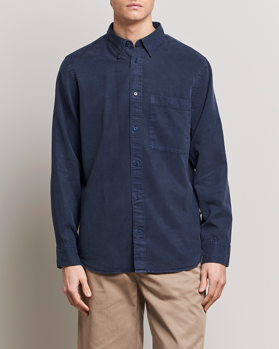 Uomini | Camicie | NN07 | Cohen Tencel Shirt Sargasso Sea