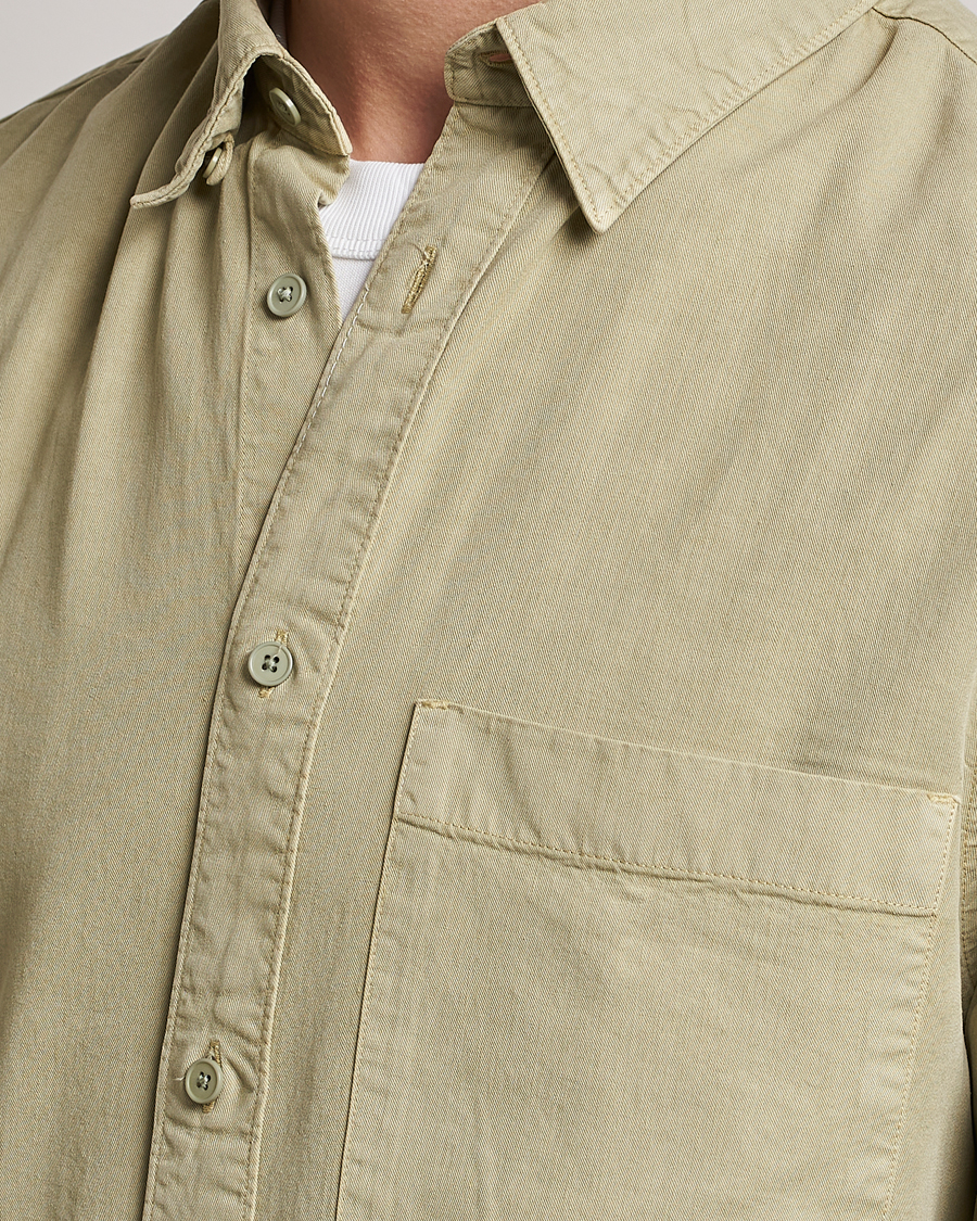 Uomini | Camicie | NN07 | Cohen Tencel Shirt Pale Green