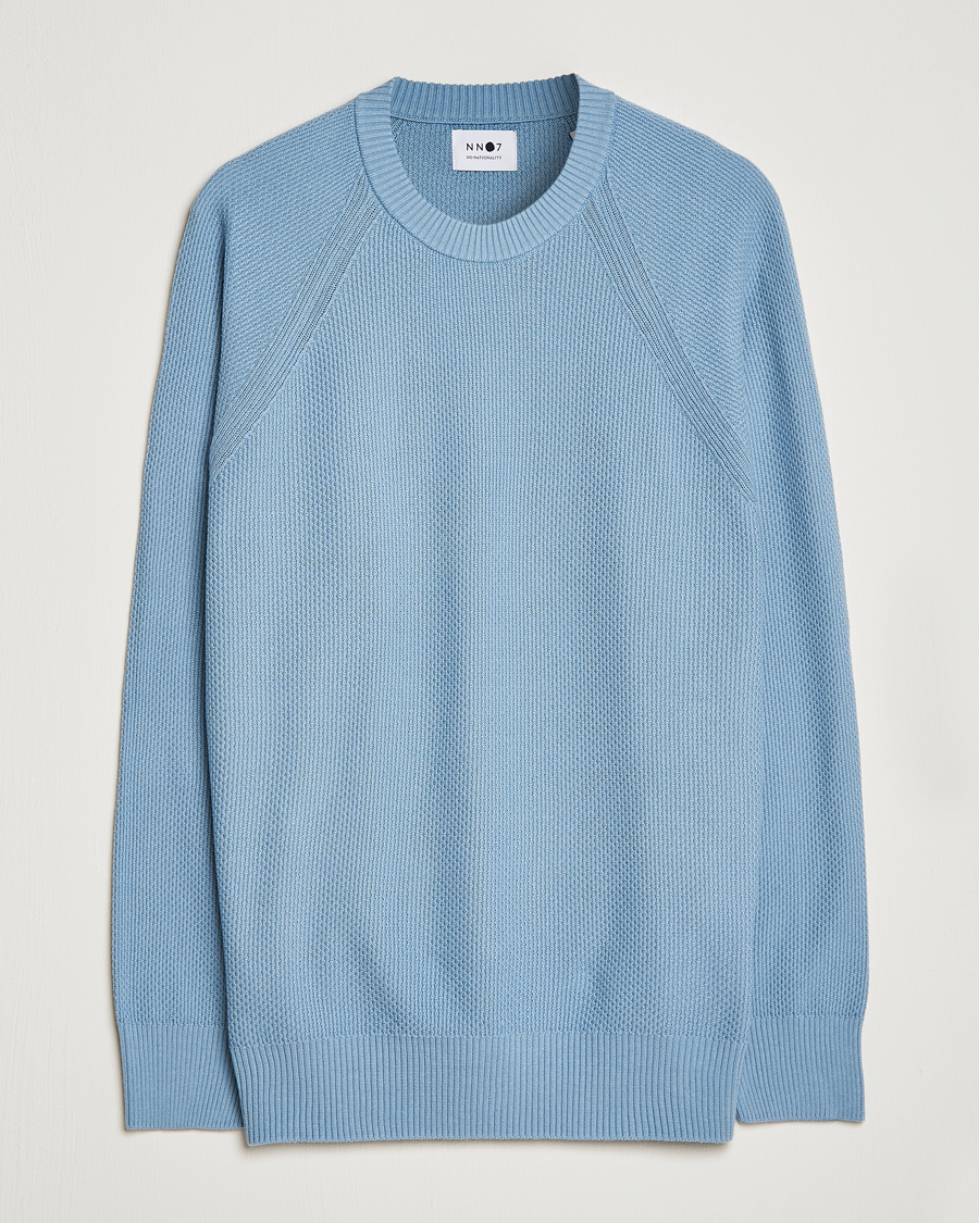 Uomini | Maglieria | NN07 | Brandon Cotton Knitted Sweater Ashley Blue