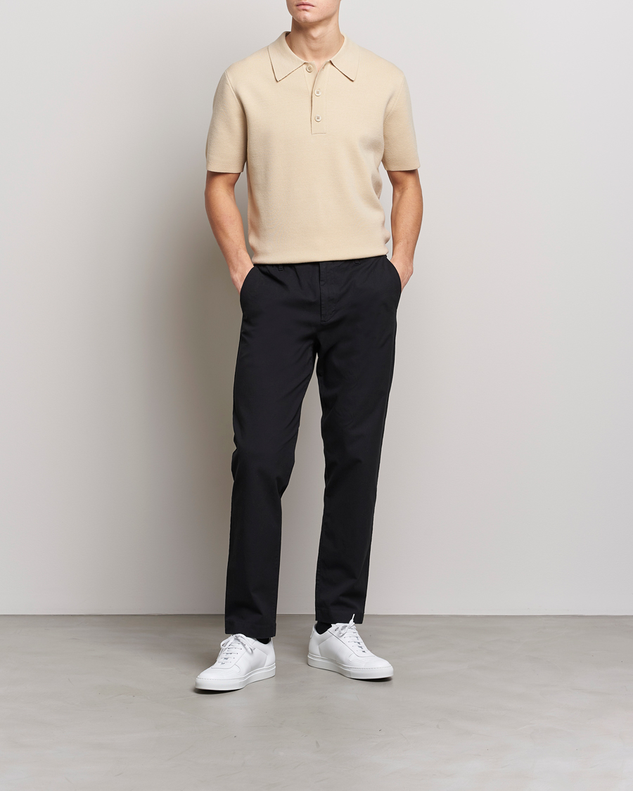 Uomini | Polo | NN07 | Harald Knitted Polo Ecru