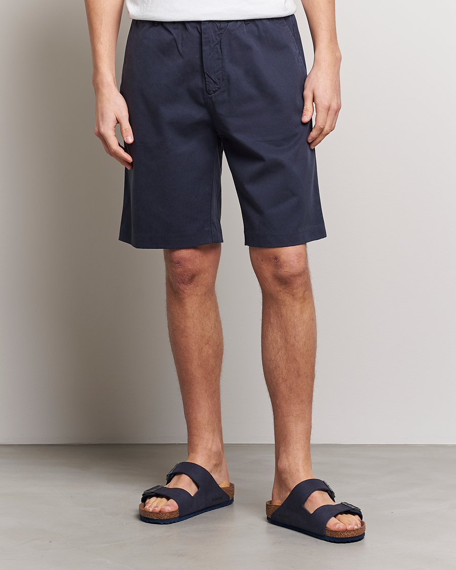 Uomini | Pantaloncini | NN07 | Theodore Confort Shorts Navy Blue